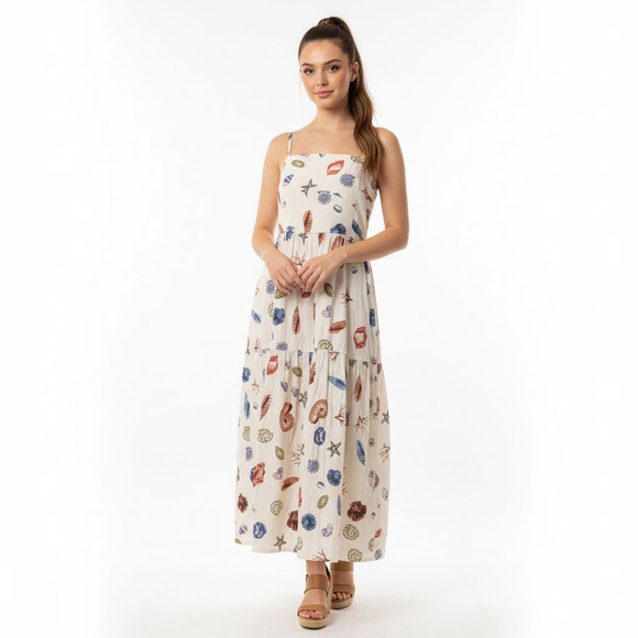 Cynthia Rowley Dresses & Skirts - Cynthia Rowley Tiered Seashell Maxi Dress - Large - New